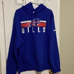 NWT Nike Blue Bills Men's Fleece Hoodie XL